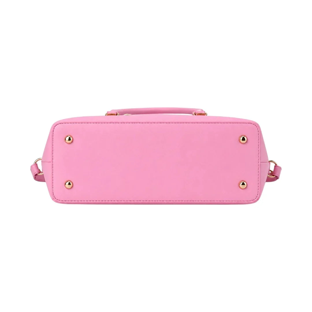 General Birchmark Blush Pink Shoulder Bag, gold-tone hardware detail